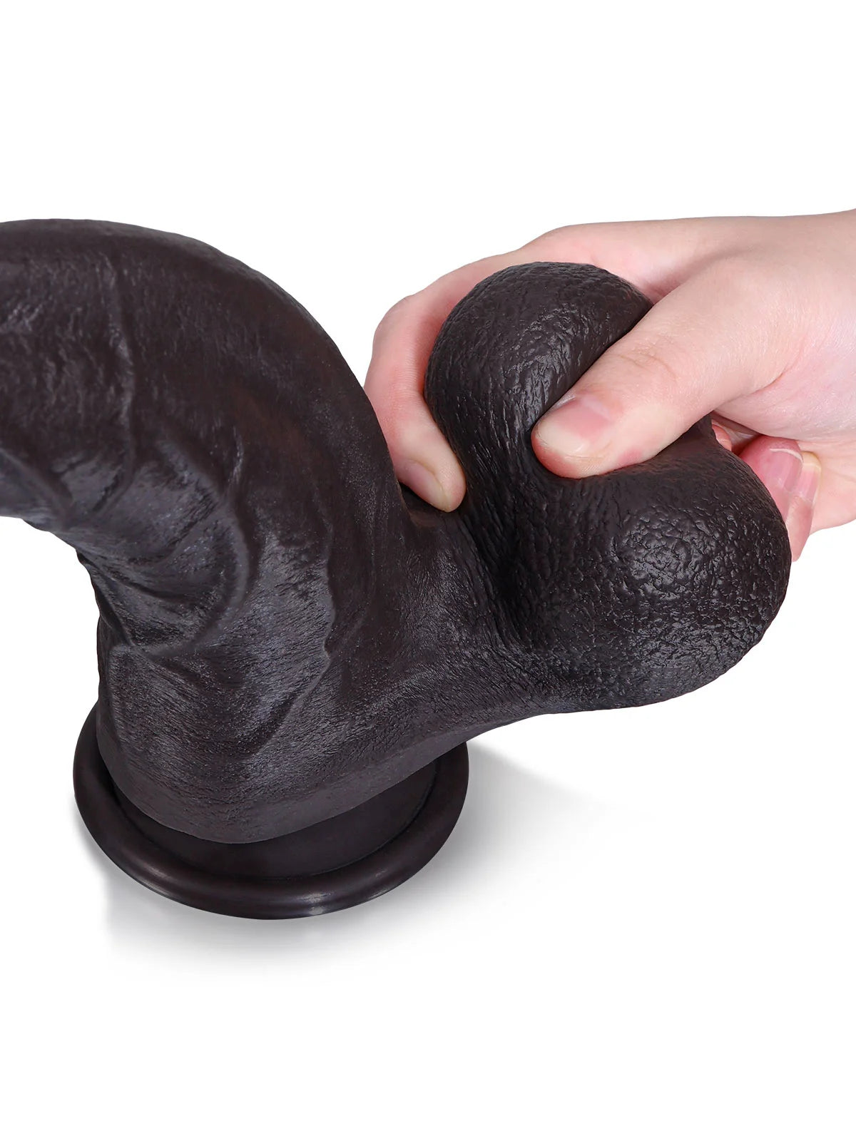 ハンター 23.6cm Gスポットディルド 黒 カーブ形状としなやかなコア