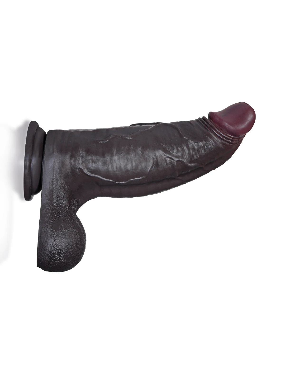ヒューゴ 29.2cm 巨大ディルド 黒 先細りトップとたっぷりボディ