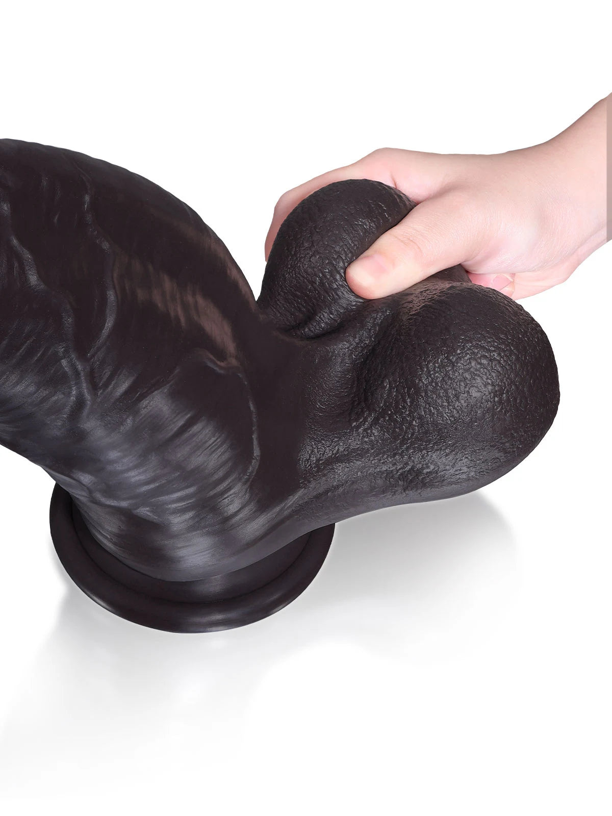 ヒューゴ 29.2cm 巨大ディルド 黒 先細りトップとたっぷりボディ