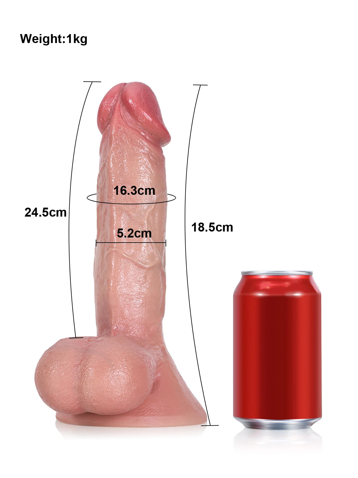 ロブ (Rob) 24.5cm ディルド リアル|巨大な2層構造ボディがもたらす究極の生質感