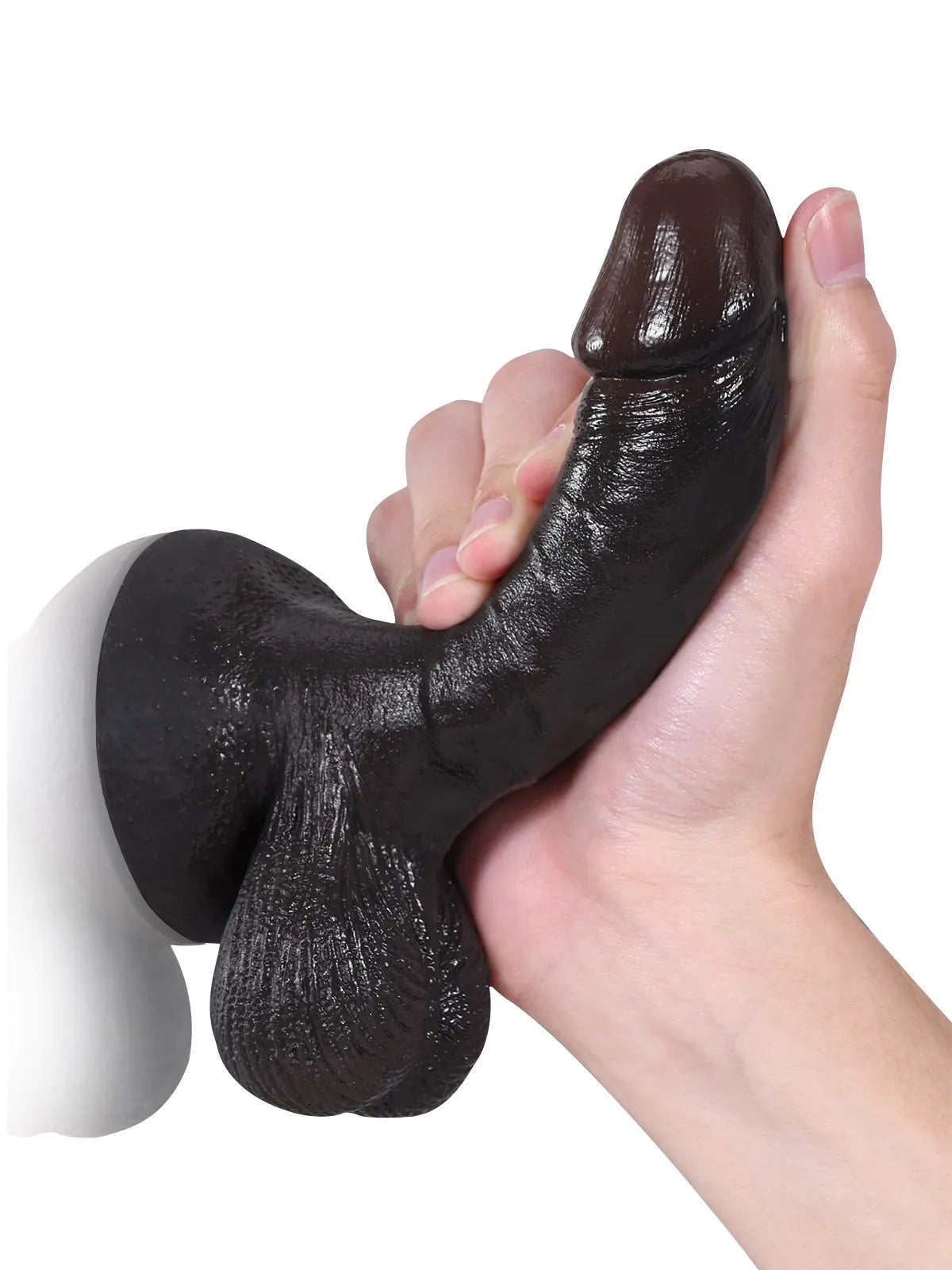 スミス (Smith) 15.8cm 黒人ディルド|スムーズな導入を叶える錐形設計とリアルな質感