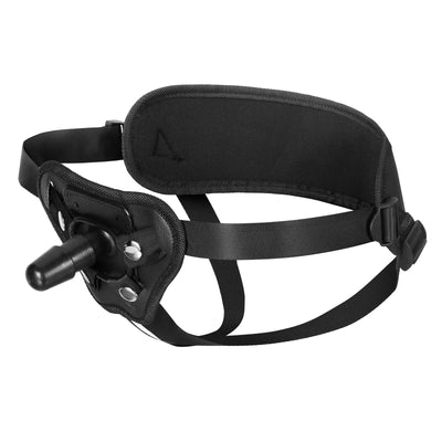 ブラックレザー・ハーネス 固定ディルド専用｜Vac-U-Lock対応の高耐久システム