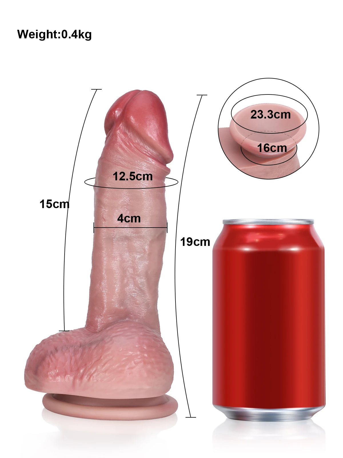 マイク (Mike) 19cm ディルド リアル｜初心者にも優しいサイズ感と尿道脊のアクセント