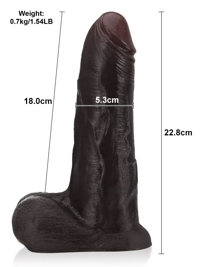 ファントム (Phantom) 22.8cm 巨大｜スライドスキン（滑皮）＆ Vac-U-Lock対応.
