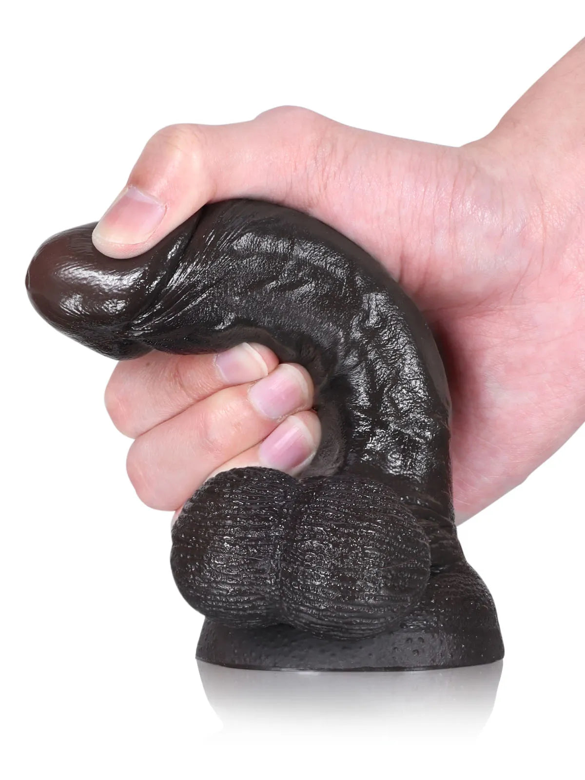 スミス (Smith) 15.8cm 黒人ディルド｜スムーズな導入を叶える錐形設計とリアルな質感